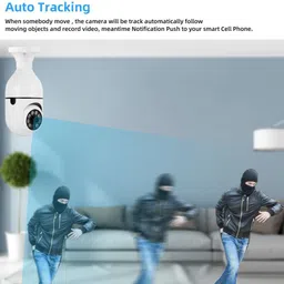 OSM CCTV 1080p WiFi Bulb Security Camera - HD, Night Vision, Two-Way Audio Security Camera image 5