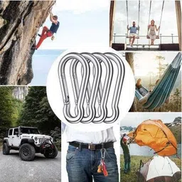 firehawk Single D Handle with Snap Hook Carabiner Climbing. Multi-training Bar image 4