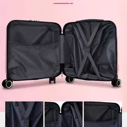navrangi Small Check-in Suitcase (18 inch) 4 Wheels - Rolling Luggage, 18-inch Hardshell Suitcase with Wheels - Purple image 2
