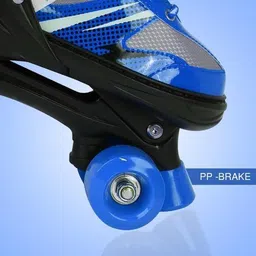 rumqol adjustable quad skates (Blue) Quad Roller Skates - Size 4 to 12 UK image 3