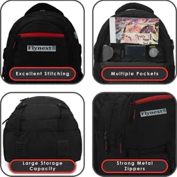 flynext School Bag For 4th to 12th Class Boys and Girls||College & Office Bag Multiuse Waterproof School Bag image 4
