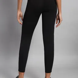 clovin Solid Women Black Tights image 2