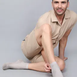 Dollar Socks Men Pack Of 3 Cotton Ankle-Length Socks image 3