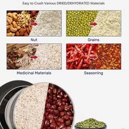 dizaa Multifunctional Grinder Machine Coffee Beans Electric Grinder & Coffee Maker 200 W Mixer Grinder image 5