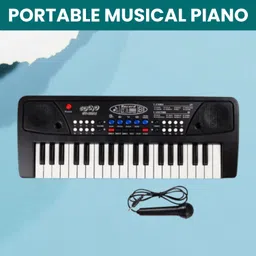 clairbell Musical Sound Toys 37Key (Piano Keyboard) with Recording & Mic for Boy/GirlK416 Musical Sound Toys 37Key (Piano Keyboard) with Recording & Mic for Boy/GirlK416 Analog Portable Keyboard image 1