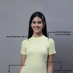 FBAR Pack Of 2 Rib High Neck Cotton Regular Tops image 2