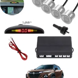 aarsh store Universal 4 Silver Reverse Parking Sensor-AF25N897 Universal 4 Silver Reverse Parking Sensor-AF25N897 Parking Sensor-picture-10