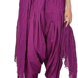 easyugo Pure Cotton Solid Women ["Purple"] Salwar-picture-21