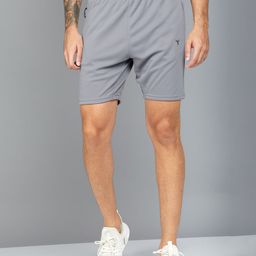 technosport Solid Men Grey Sports Shorts-picture-9