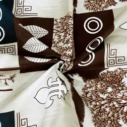 Arrabi Multicoloured Graphic 300 TC Single Bedsheet with 1 Pillow Covers image 5