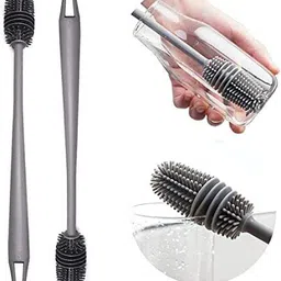 msstore Silicone Bottle Cleaning Brush Long Handle for Water Bottles Pack of 2 image 2