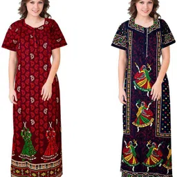 navya silvar Pack of 2 Women Nighty-picture-26