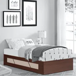 Native Single Bed in Brown Finish with Box Storage-image-22