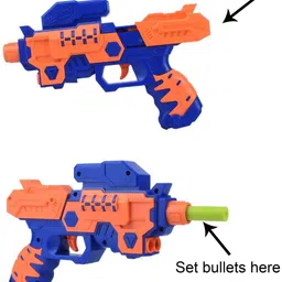 galactic Manual Soft Bullet Gun Toy with 10 Safe Soft Foam Bullets Guns & Darts image 3