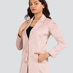 SEUDE PRINT Self Design Coat For Women-image-50
