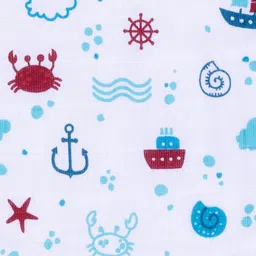 Nuluv Infant Kids Set Of 2 Printed Organic Cotton Burp Cloths image 5