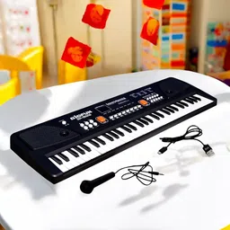 snm97 61-Keys Musical Keyboard Piano with Mic for Kids Analog Portable Keyboard_A935-picture-21