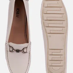 id&u Cream Soft & Flexy Loafers For Women image 5