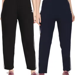 zazbi Pack of 2 Women Solid Multicolor Track Pants image 1