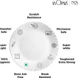 laopala Pack of 23 Opalware Novo Tender Trio 23 Pcs Dinner Set image 4