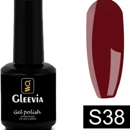 gleevia UV LED Soak-Off Simple Shade Gel Polish for Professionals 15ml Brush Cap S38 Shade S38 image 2