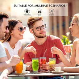 shipplier Textured Drinking Glass with Lid & Straw – Eco Cold Brew Glass Tumbler image 5