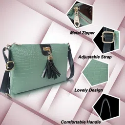 dixon Green Women Sling Bag Stylish Trendy Travel Daytrip Crossbody Shoulder Sling bag For Women image 5