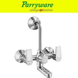 parryware Praseo Wall Mixer 2 in 1 with Overhead Shower Provision set of 3 pic 302 Wall Mixer with Overhead Shower Provision Wall Mixer Faucet image 3