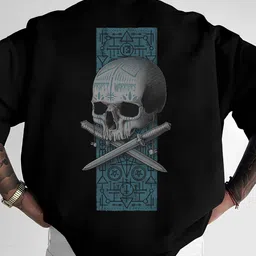 hadar Men Graphic Print Round Neck Cotton Blend Black T-Shirt-picture-24