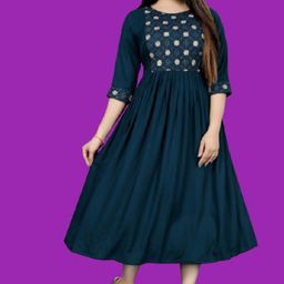 dichika enterprise Women Fit and Flare Multicolor Midi/Calf Length Dress-picture-6