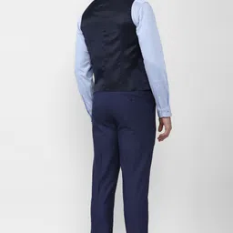 peter england Men Two Piece Suit Textured Suit image 3