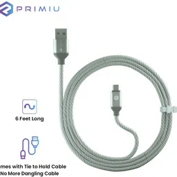 Primiu USB Type C Cable 2 A 1.8 m MFS100 C Type Replacement Best Quality image 2