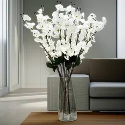 hinddecora HIND DECORA BLOSSOM White Apple Blossom Artificial Flower image 4
