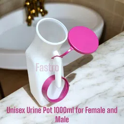 fastro Big Size Urine Pot 1000ml with Lid Convienient to Use for Men Women Pack of 2 Urine Pot image 5