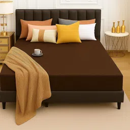 evol King Size Fitted Terry Cotton Waterproof, Breathable, Stretchable Mattress Cover image 5