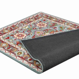 presto Blue Traditional Wool 4 ft x 6 Hand Tufted Carpet image 5