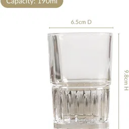 nestasia (Pack of 6) GBG171G49 Glass Set Water/Juice Glass image 2