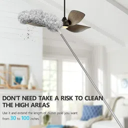 gajeraimpex Brush_360 Degree Microfiber X shape mop Microfibre Dry Broom image 3