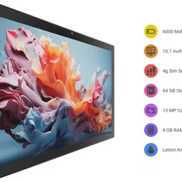 BrightEureka BEU 4 GB RAM 64 GB ROM 10.1 inch with Wi-Fi+4G Tablet (Grey) image 4