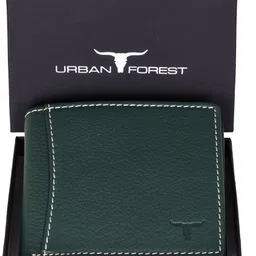 urban forest Men Green Genuine Leather RFID Wallet - Regular Size-picture-13