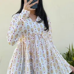 jadham Casual Regular Sleeves Printed Women White Top-picture-23