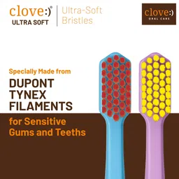 clove 4160 Bristles Toothbrush for Sensitive Teeth & Gums Diamond shaped Head Premium Ultra Soft Toothbrush image 3