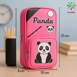 a5 creation High Quality Baby Panda Art Canvas Pencil Box image 4