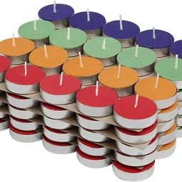 drishti Wax Tealight Candles for Diwali Decoration, Unscented 4Hr Burn Candle-picture-32