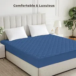 Fitted King Size Breathable, Stretchable, Waterproof Mattress Cover-image-2