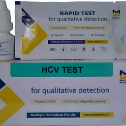 medilytic biomedicals HCV Test Pack Of 25 Cards Antibody Test Kit image 3