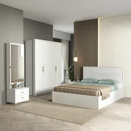 casacraft from pepperfry Casada Bed Side Table In Pumic Grey Finish image 3