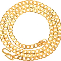 aanyacentric Gold Plating Neck Chain For Men Boys Women Girls Trendy Fancy Stylish Mala Gold-plated Plated Brass Chain-picture-20