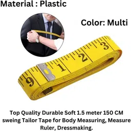 zxfatir 2 Pcs Tailor Measuring Ruler Cloth Tape for Multipurpose Uses Length Measuring Scale Cube image 3