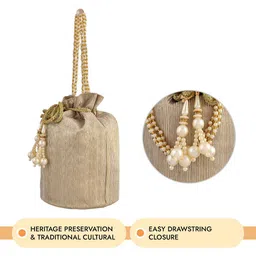 Kuber Industries Set Of 2 Embellished Potlis image 3